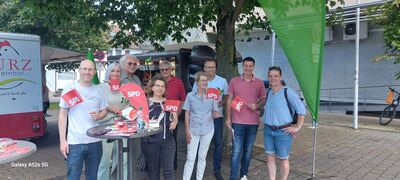 Infostand 7. Juni 2024 mit Grünen